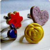 Fabric Flower Pin